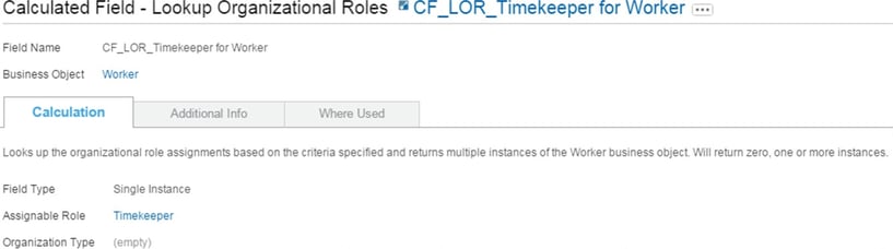 Workday Calculated Field Lookup Organizational Roles
